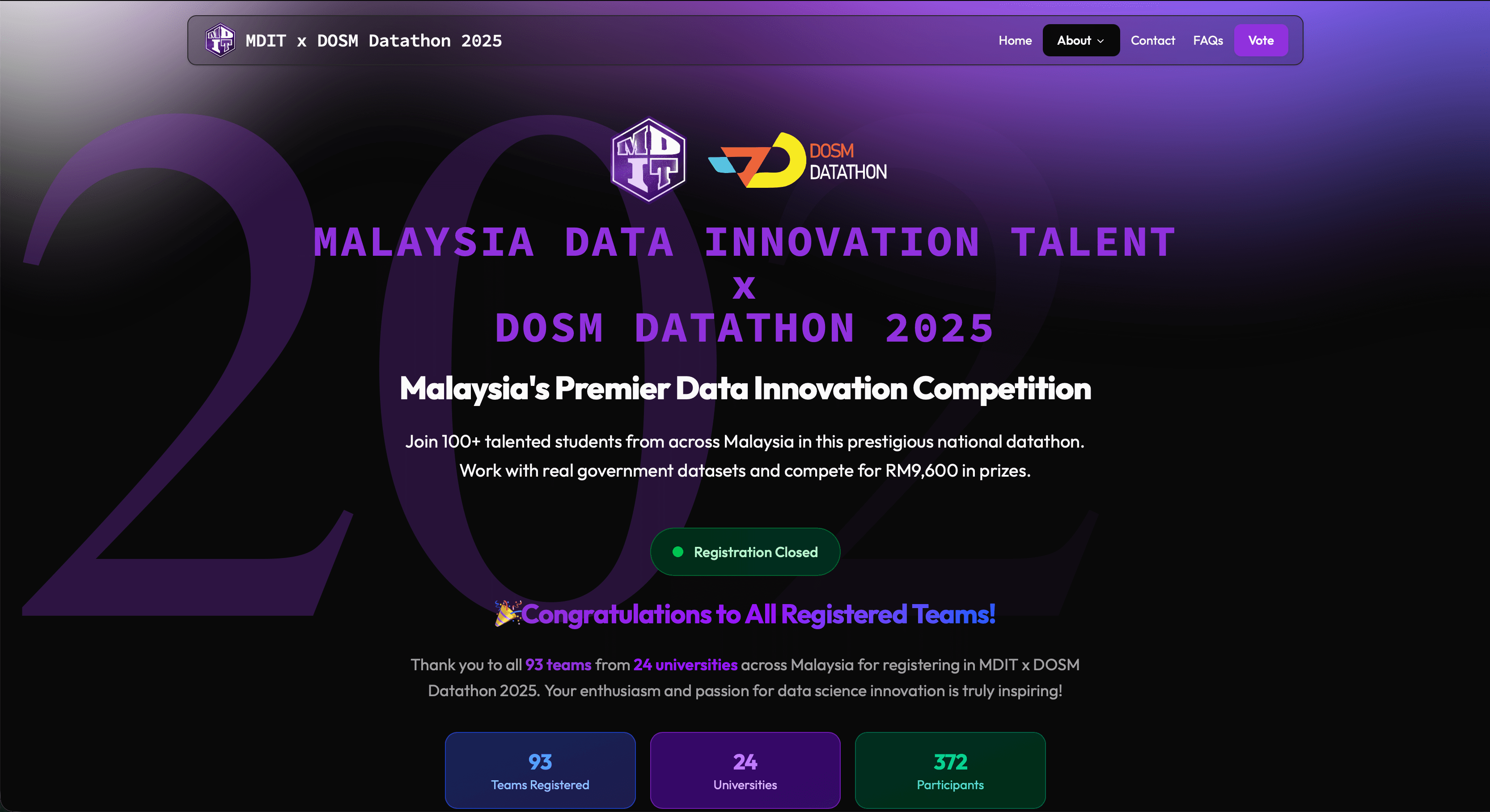 MDIT x DD 2025 Website