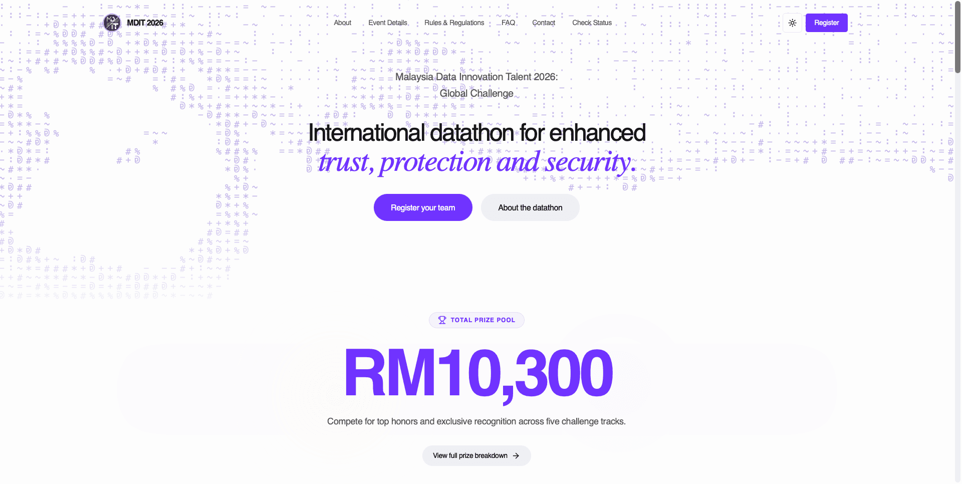 MDIT 2026: Global Data Challenge Website